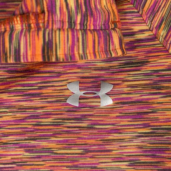 Under Armour USA Jacket Women's Small Orange 1/2 Zip Lightweight Pullover - Picture 4 of 9